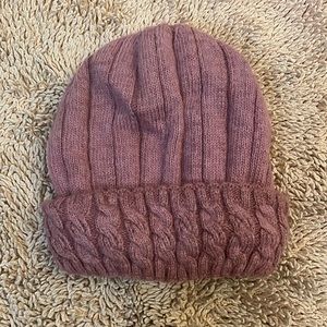Mauve pink beanie